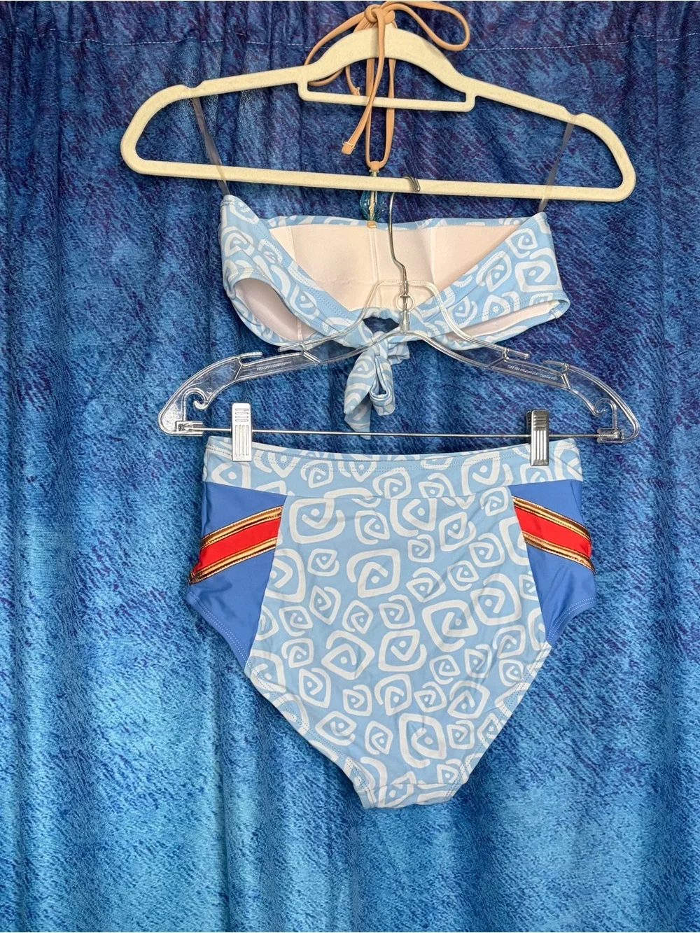 Disney Light Blue Swirl Bikini Top - Picture 4 of 10